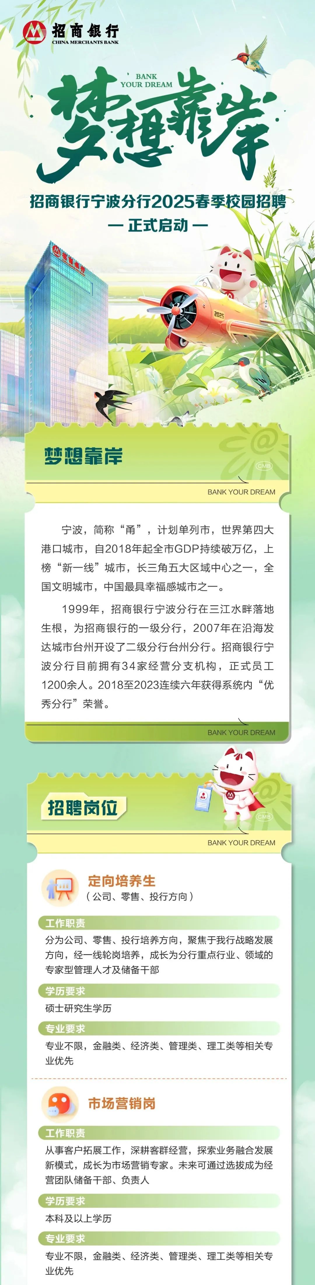 招商银行宁波分行2025届春季校园招聘——兰州大学就业信息网